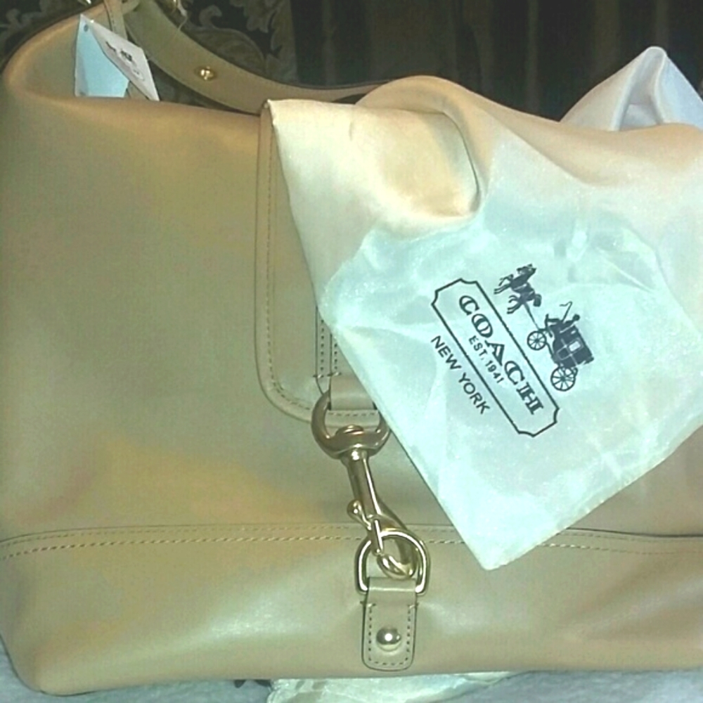 Coach Brand New Gorgeous Leather Coach Handbag With Tags and Dustbag!